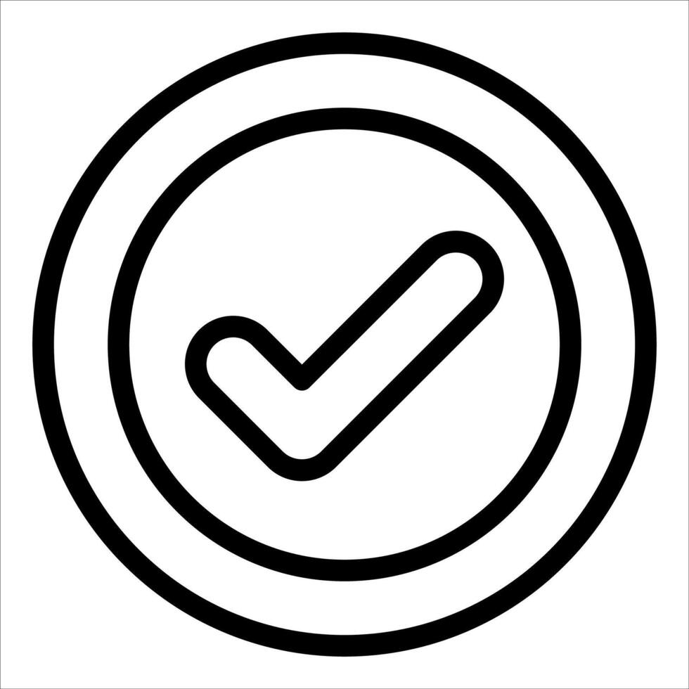 new Check mark icon vector