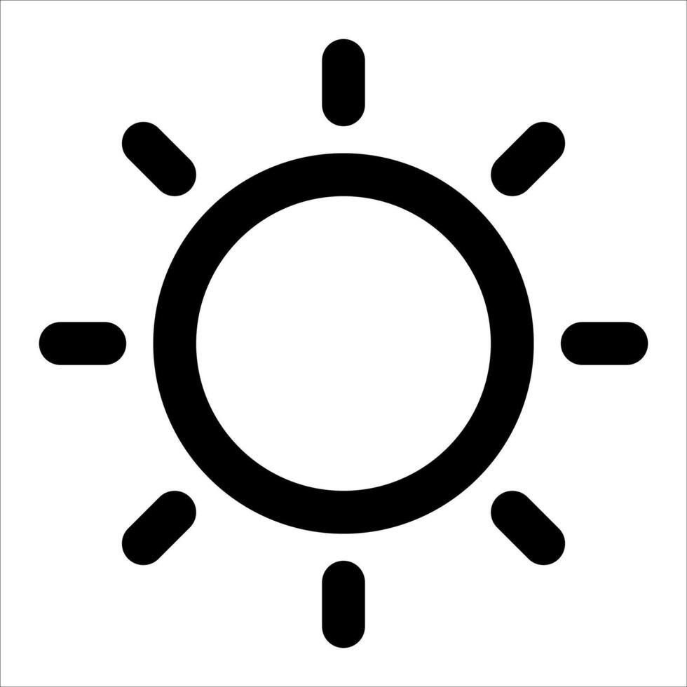 unique Sun icon vector