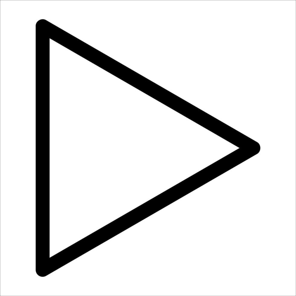 unique Play button icon in white background vector