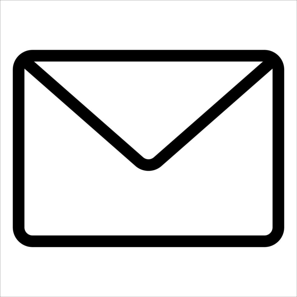 unique new An envelope icon on a white background vector
