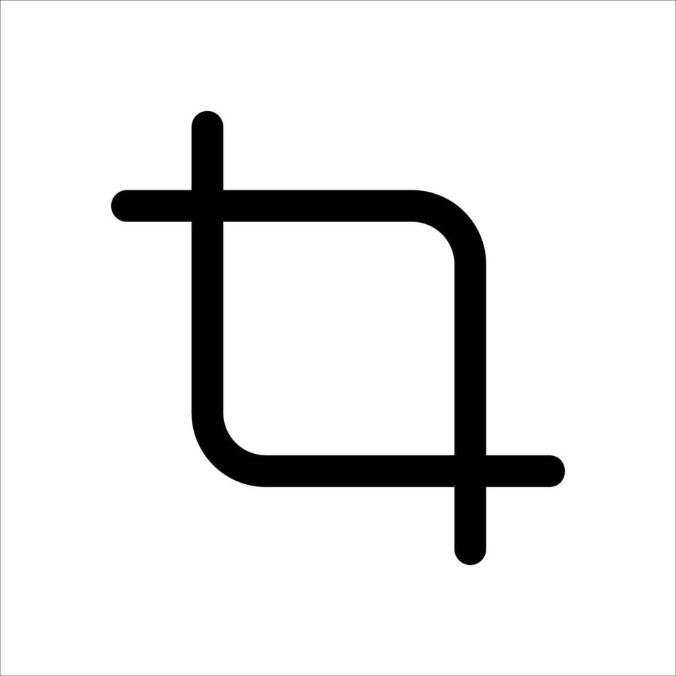 A unique square with a line through it vector