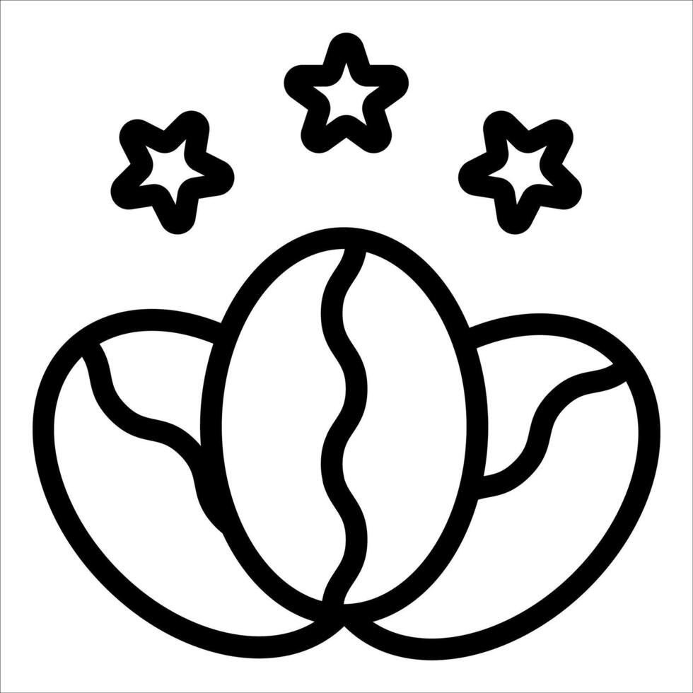 unique Coffee beans icon vector