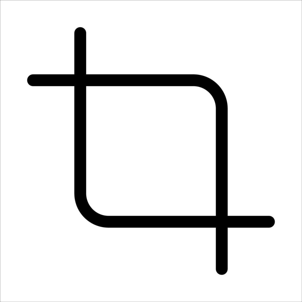 A new unique square with a line through it vector