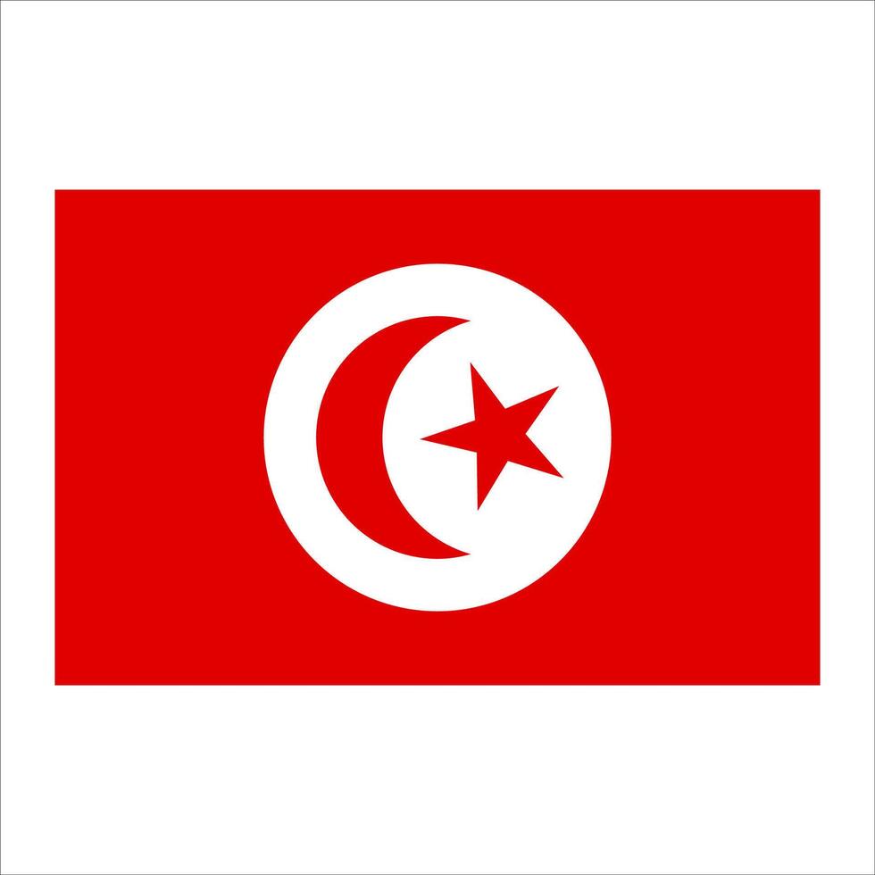 unique Tunisia flag vector