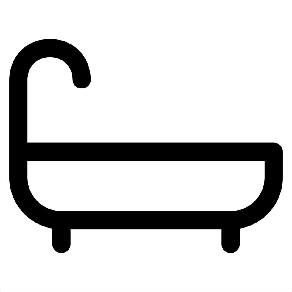 unique outline Bathroom icon vector