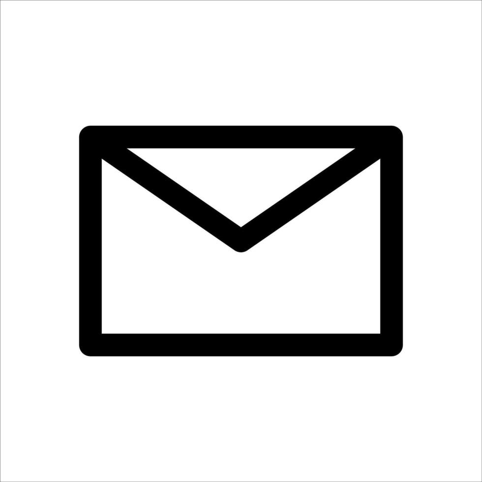 An unique email icon on a white background vector