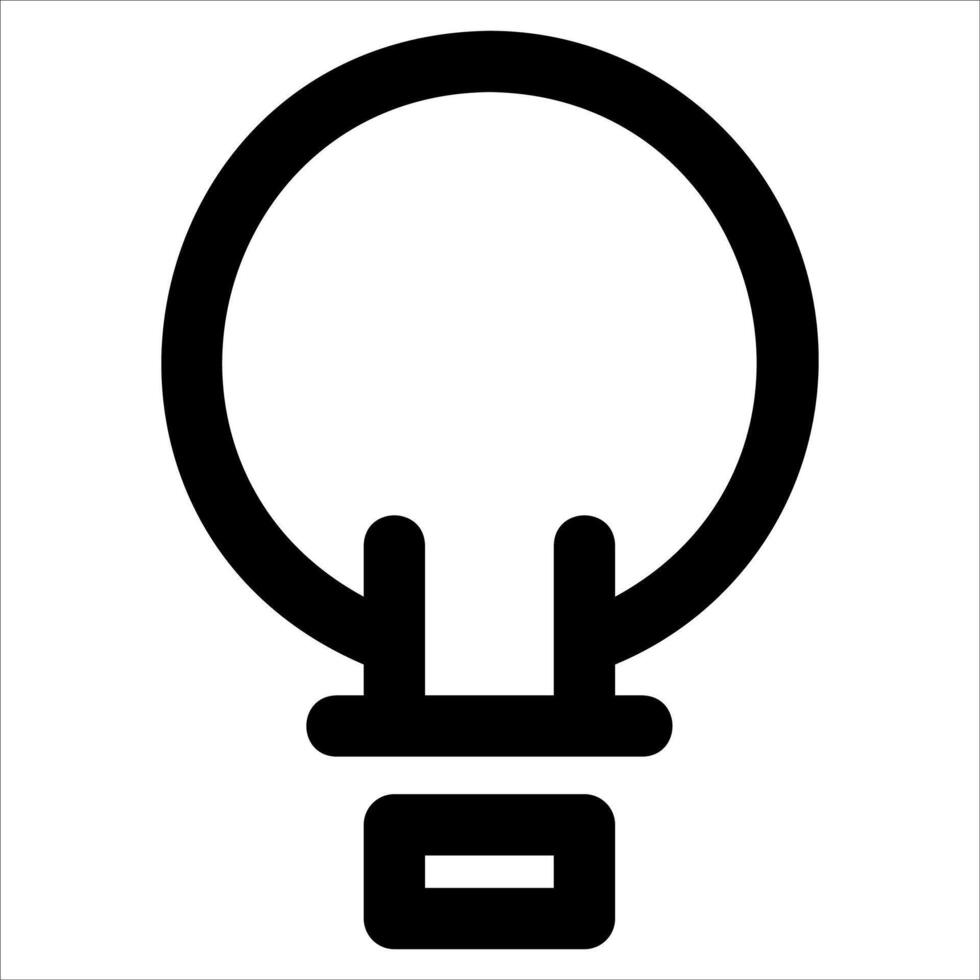A unique light bulb icon on a white background vector