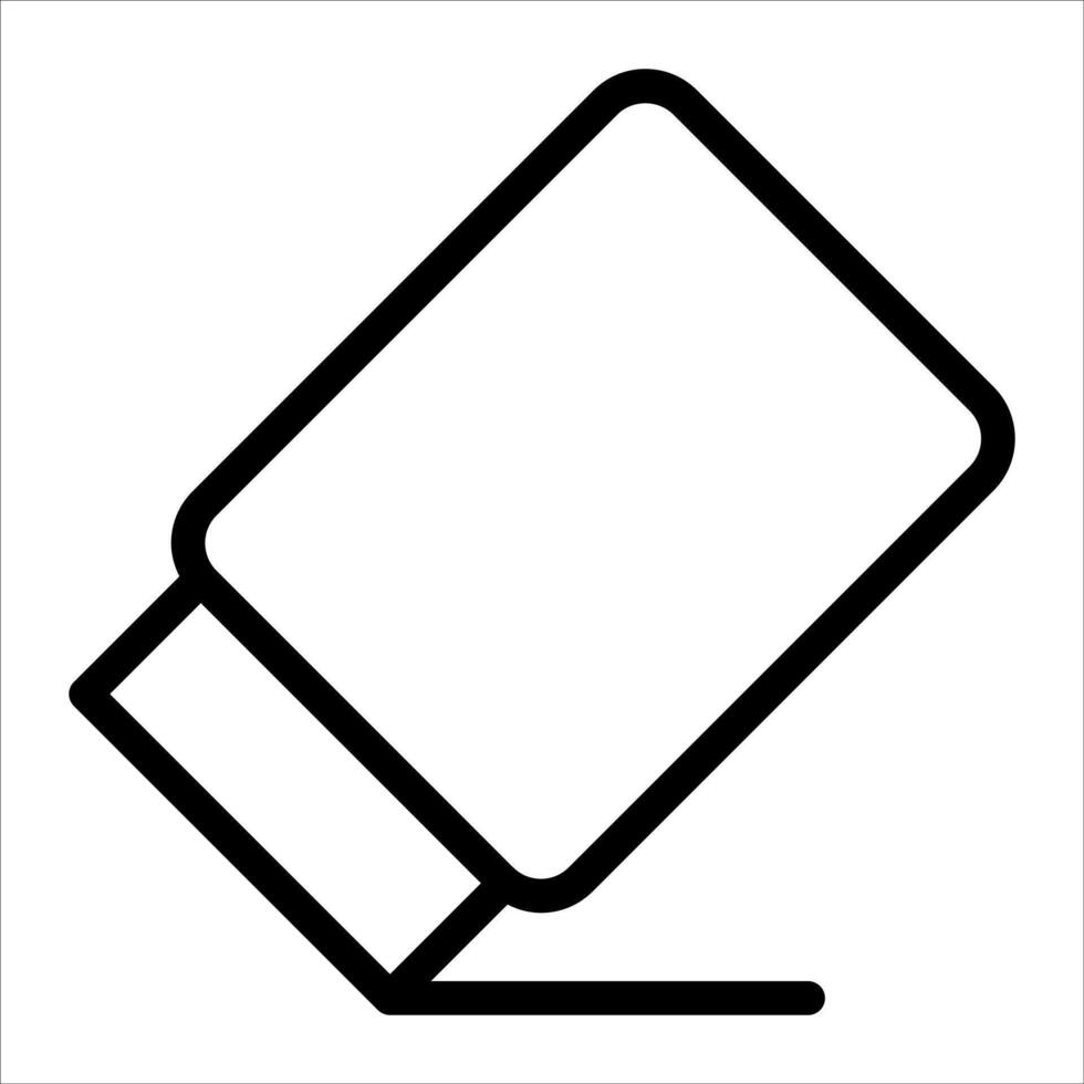 A new black and white icon of a pen vector