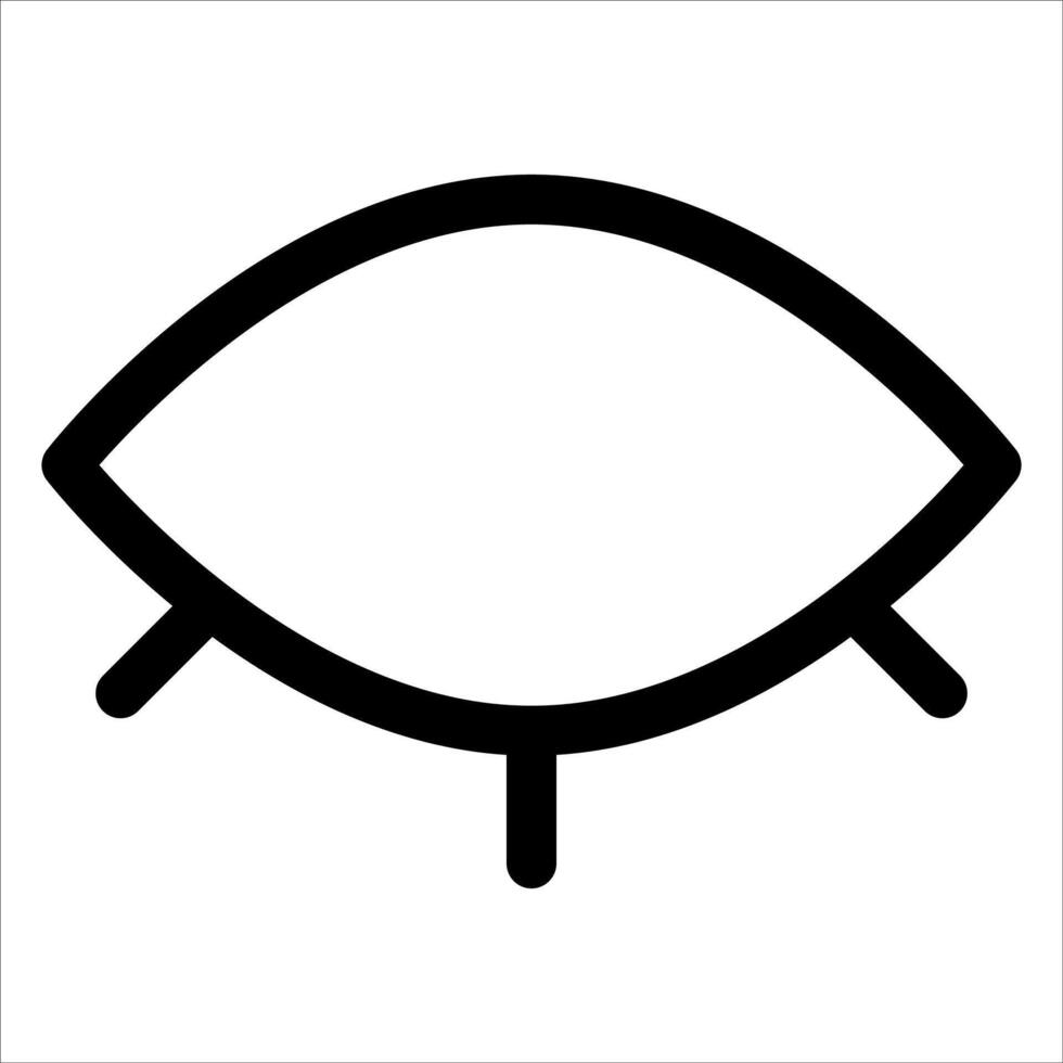 a new unique An eye icon on a white background vector