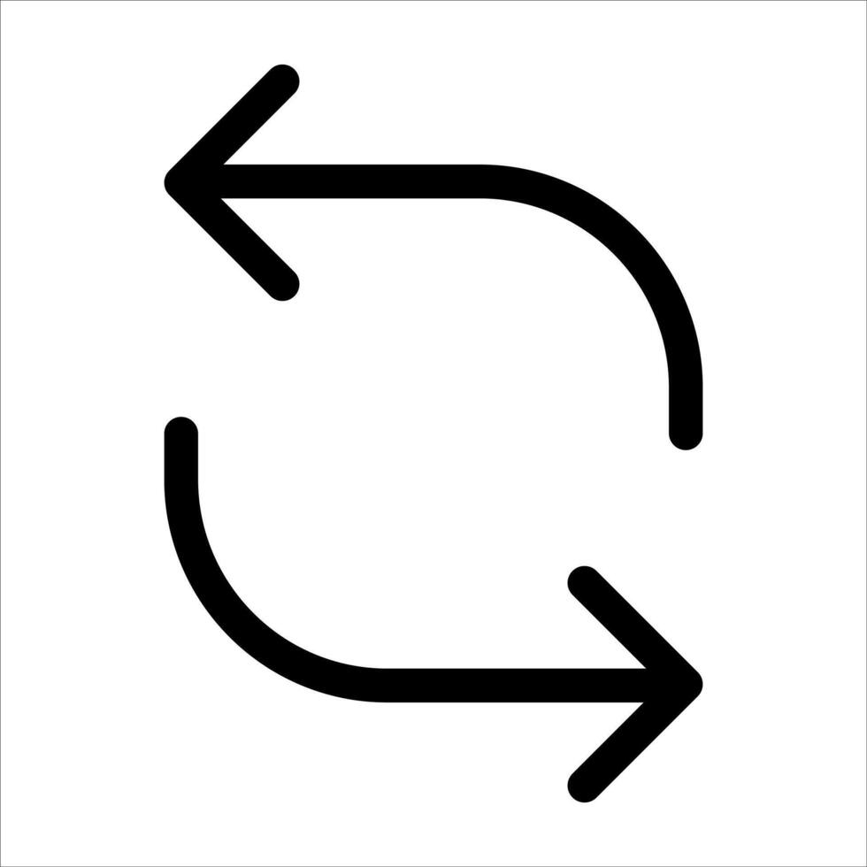 A new unique black and white image of an arrow pointing in a circle in white background vector