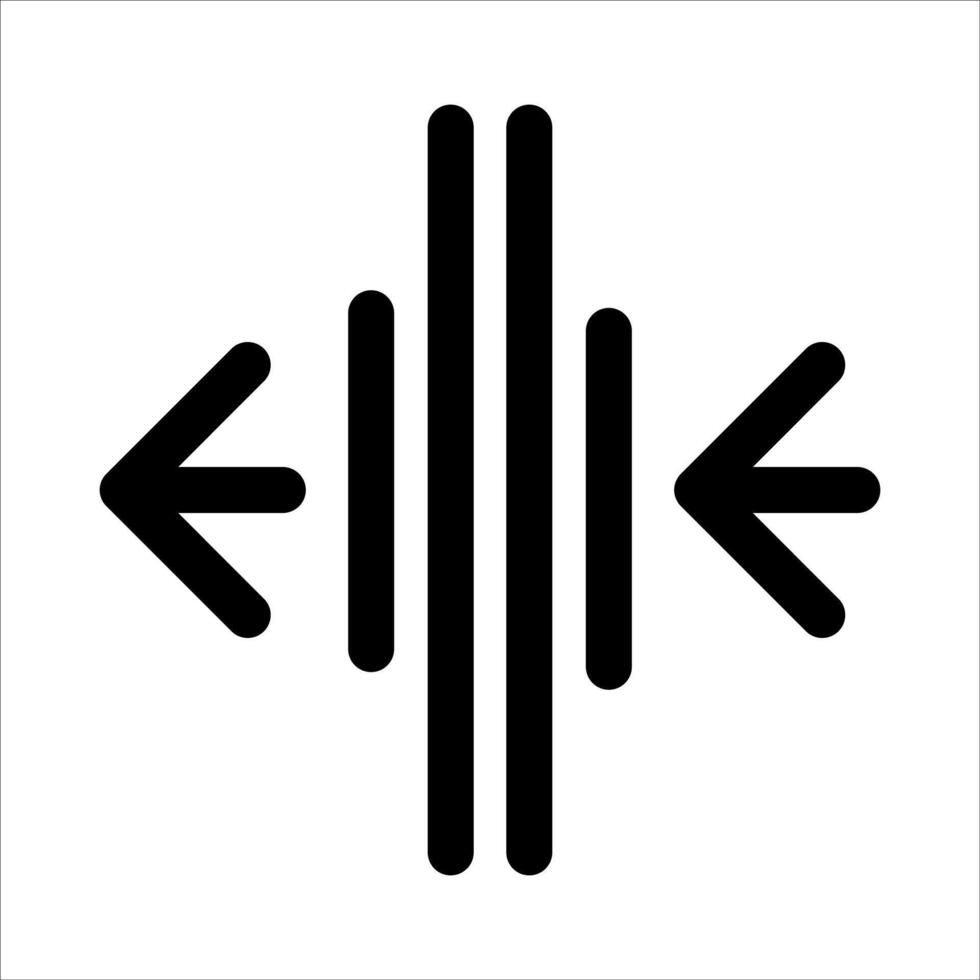 new unique arrow pointing to the left and right vector