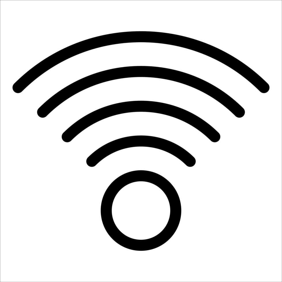 A wifi symbol on a white background vector