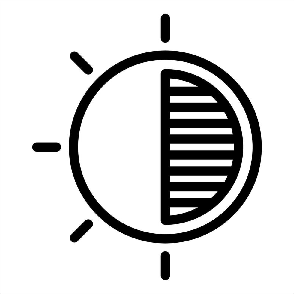 new Sun and moon icon illustration vector