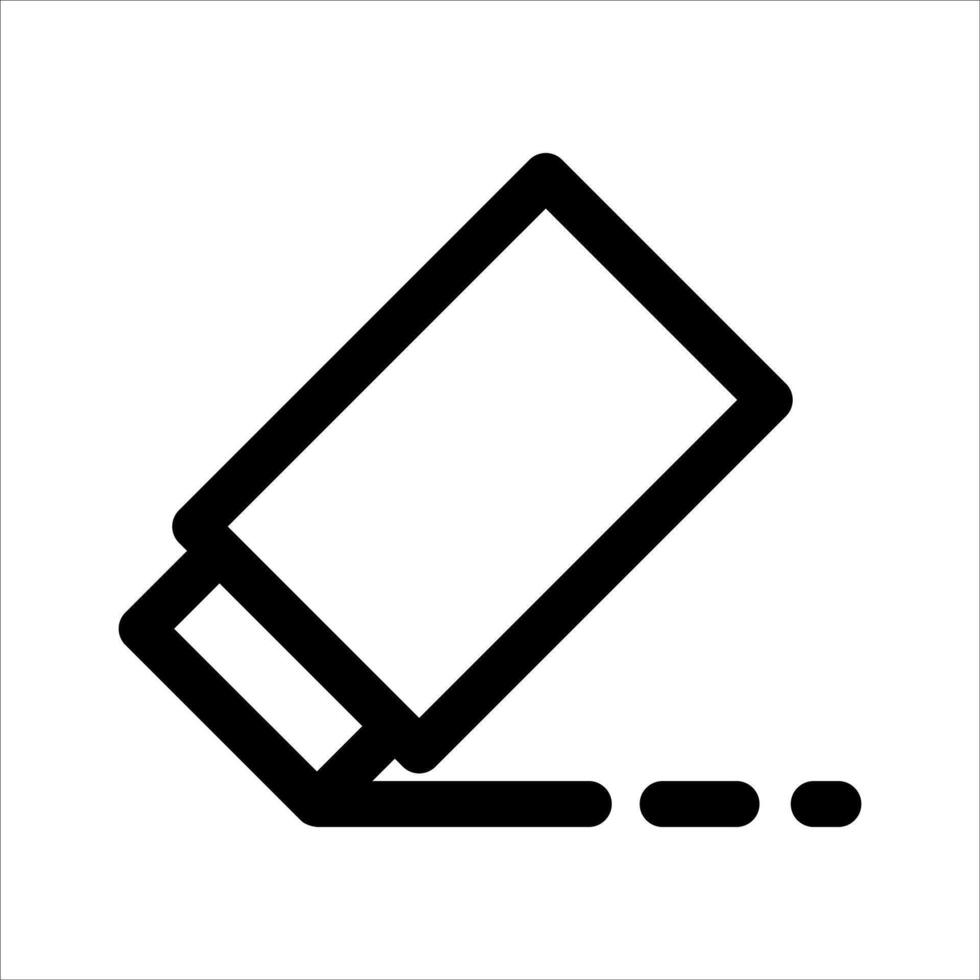 A unique black and white icon of a pencil vector