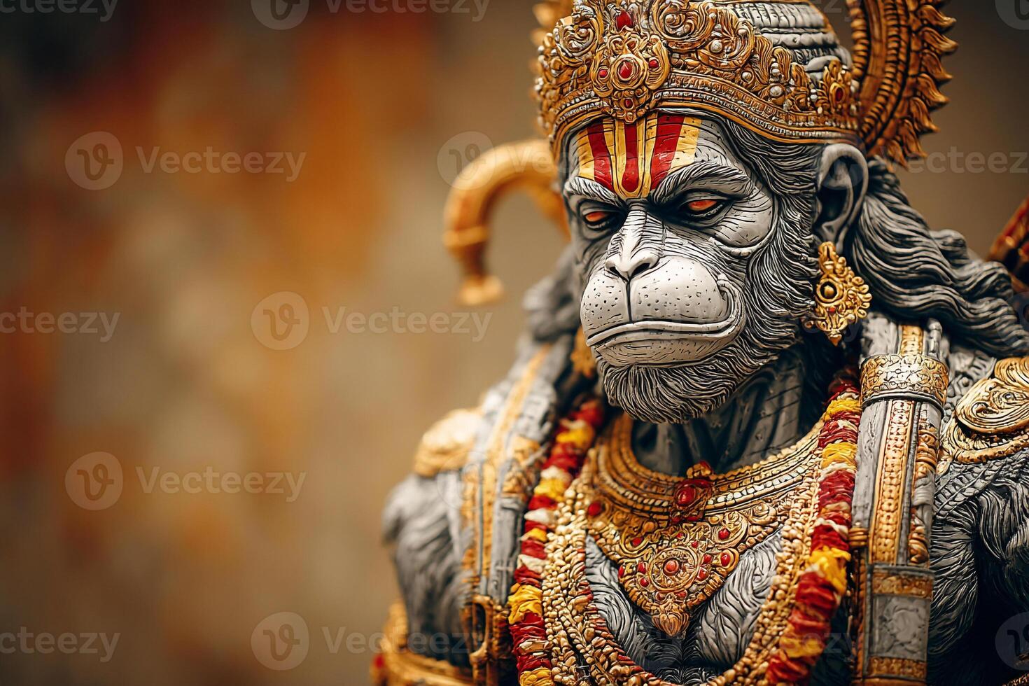 Hanuman Statue Close-Up photo
