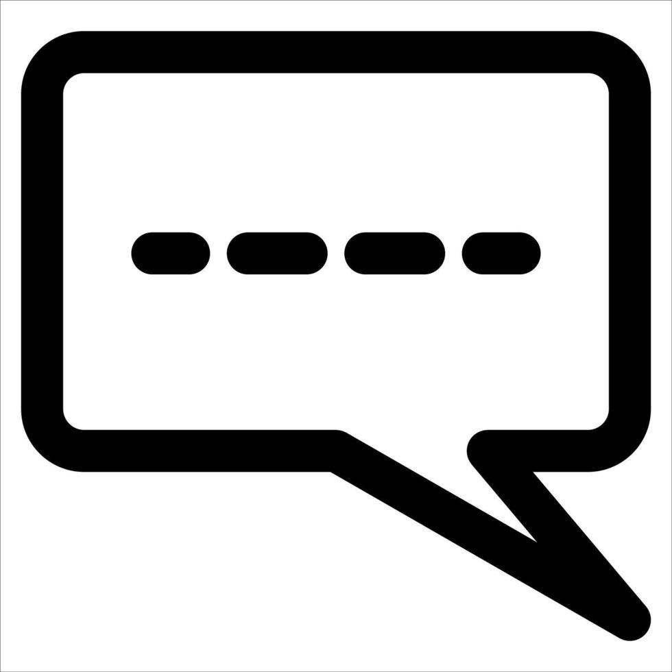 A unique speech bubble icon with a line through it vector