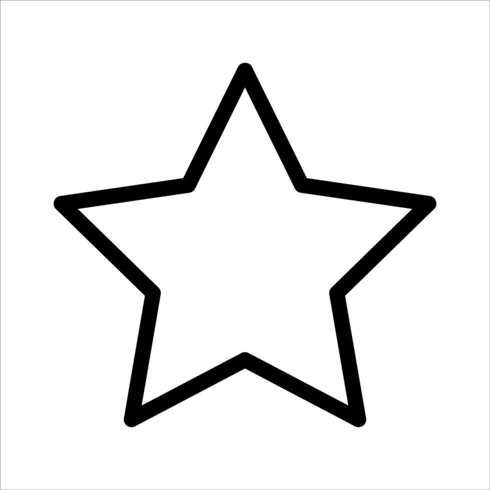 unique Star icon vector