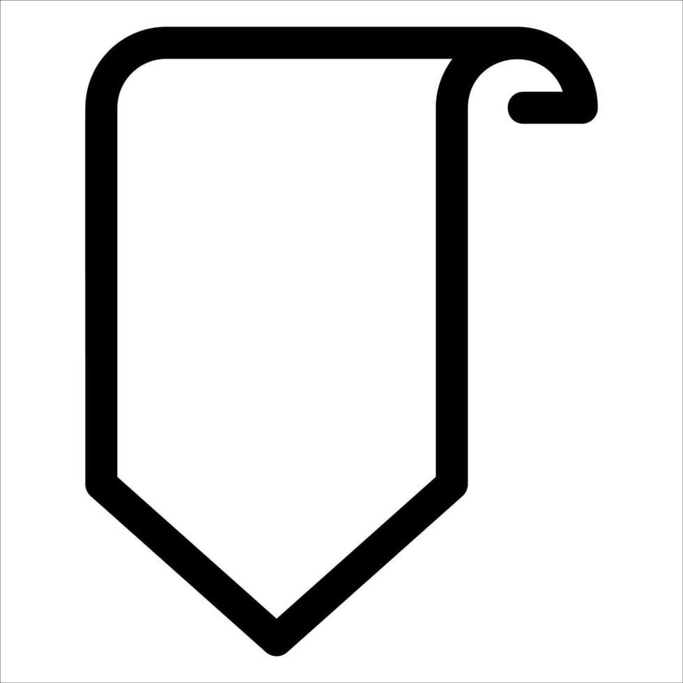 A unique black and white icon of a ribbon in white background vector