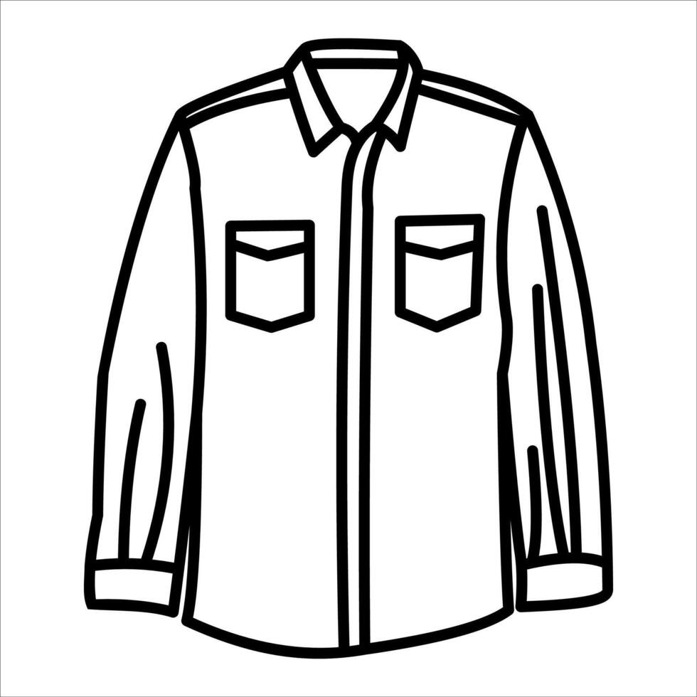 A new unique shirt with a pocket on the front vector