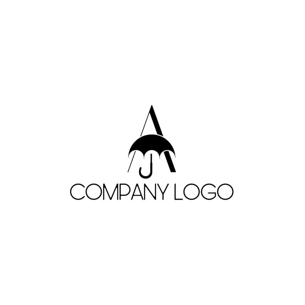 umbrella Company logo design vector