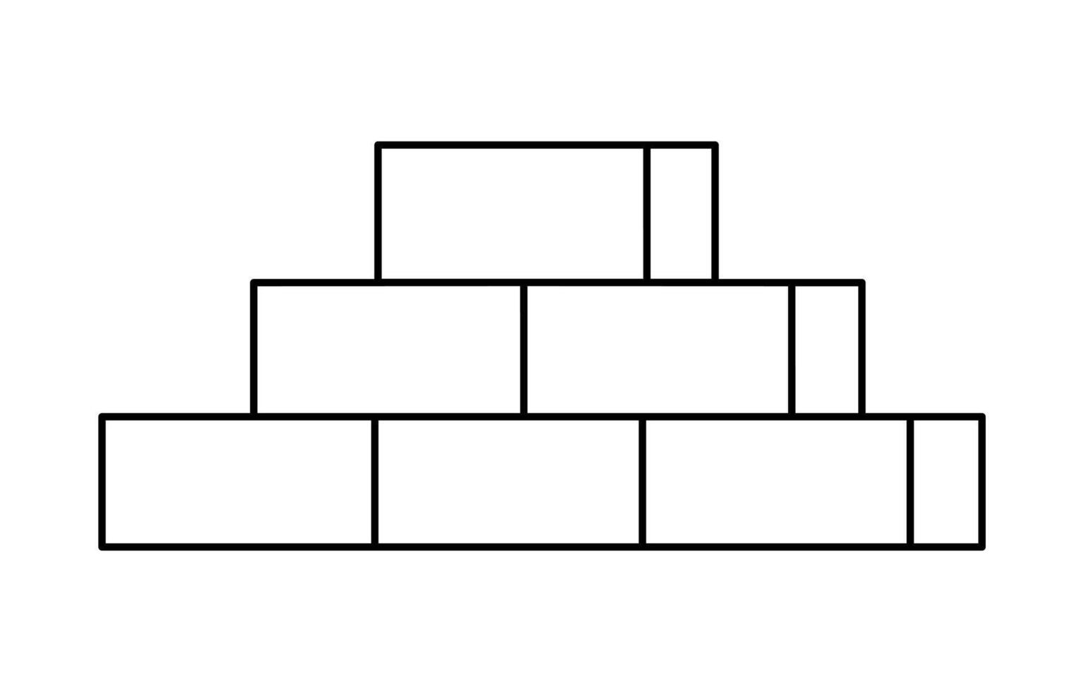 Hand drawn cute outline illustration of brick wall. Flat building industry line art doodle. Construction work sticker. Support service icon. Settings fix problem. Repair process. Isolated. vector