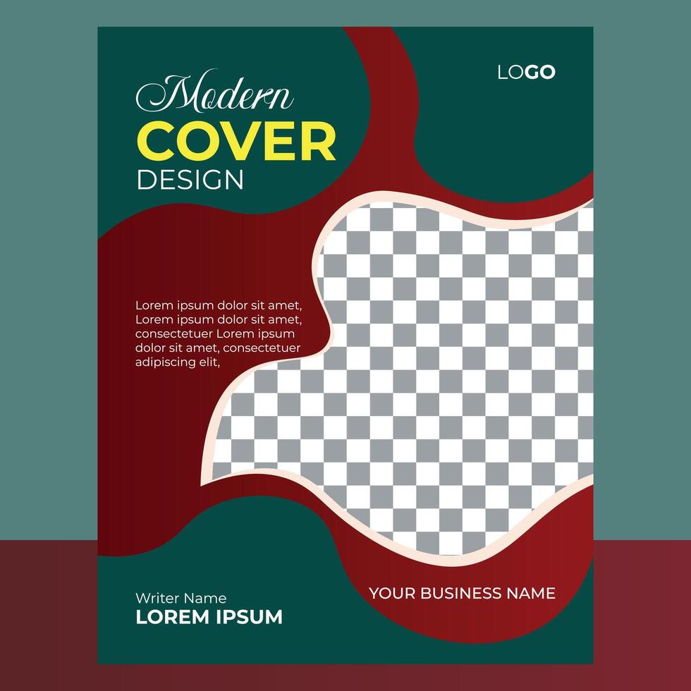Creative Book Cover Design and Book Cover Template vector