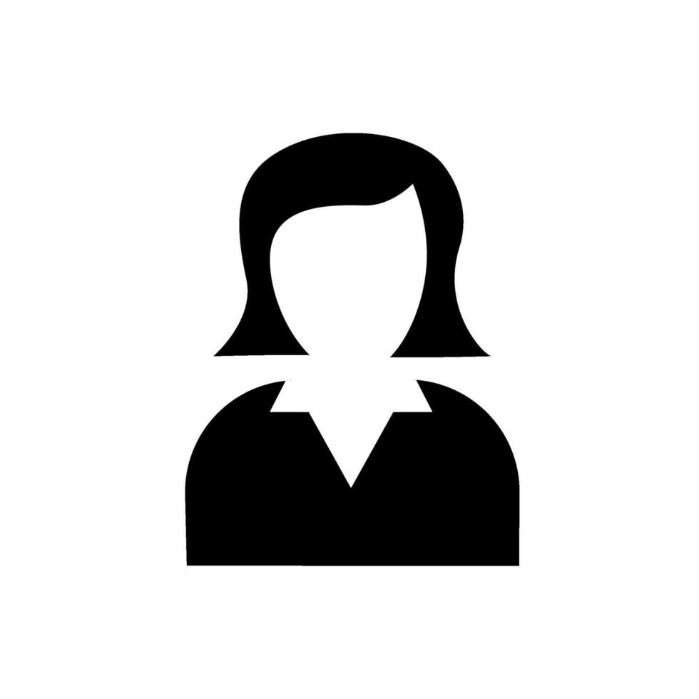 User icon on white background. vector