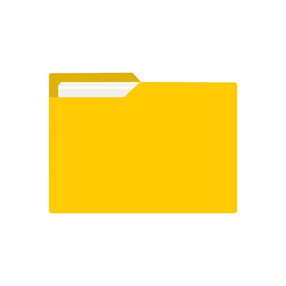 Document file flat design on white background. vector