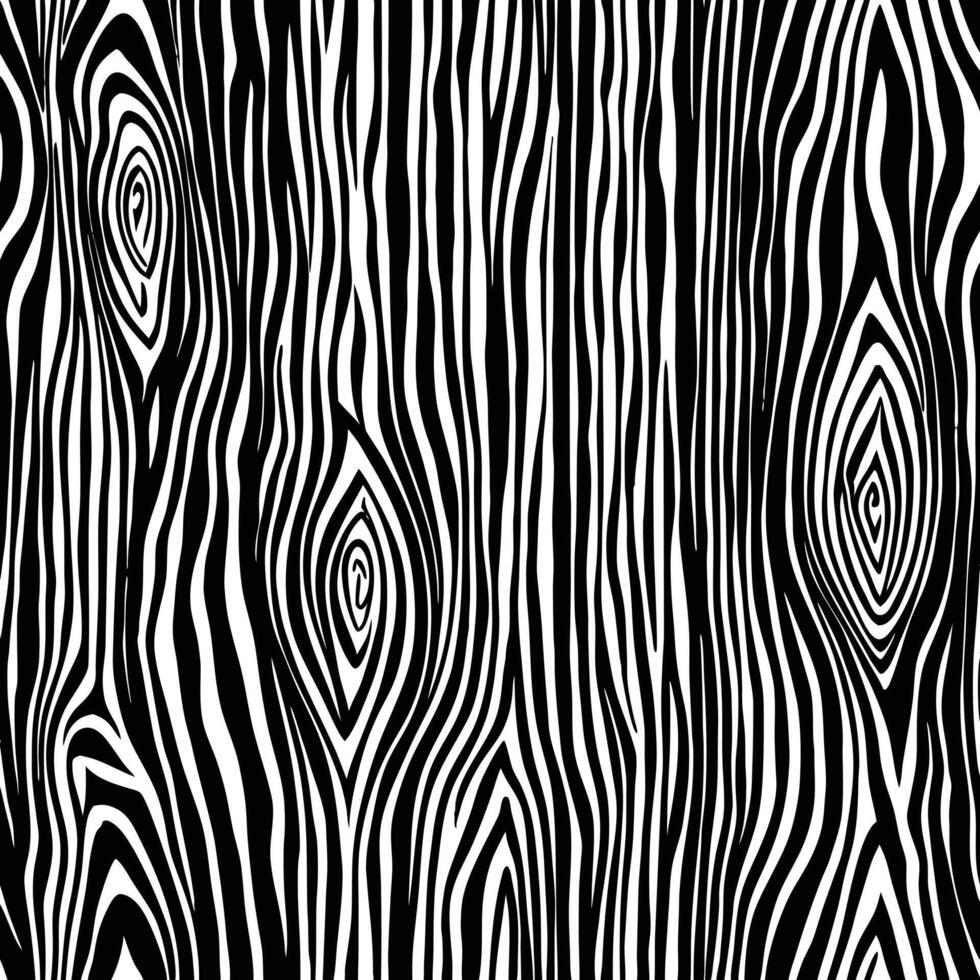 Black and white wood grain pattern texture detailed illustration design seamless background element vector