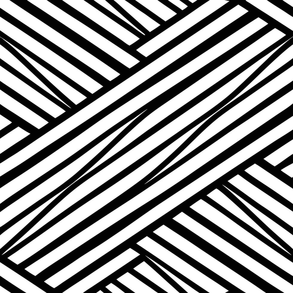 Abstract geometric black and white pattern featuring intersecting lines and a minimalist design. vector