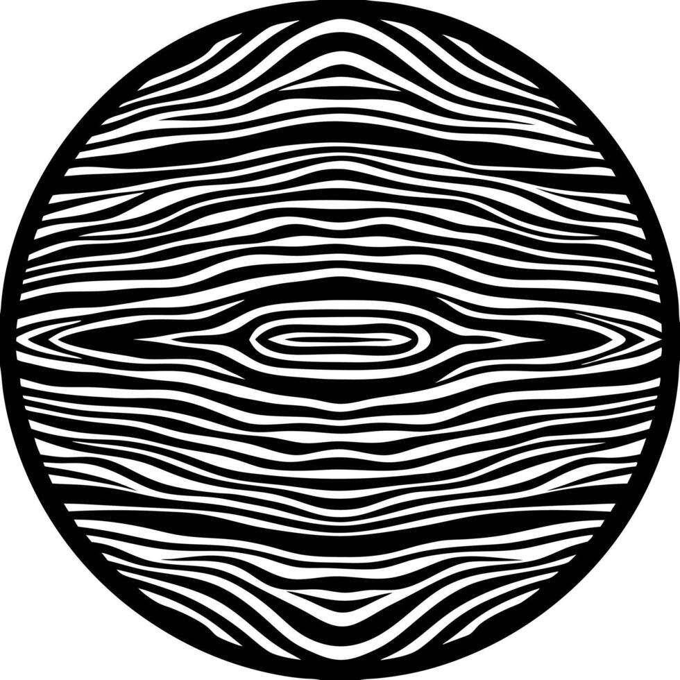 Abstract black and white circular wood grain texture suitable for various design projects and backgrounds vector