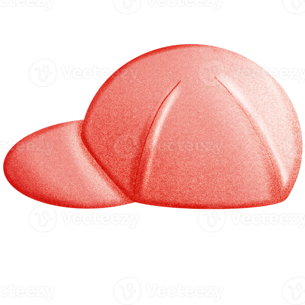 a red baseball cap on a transparent background png