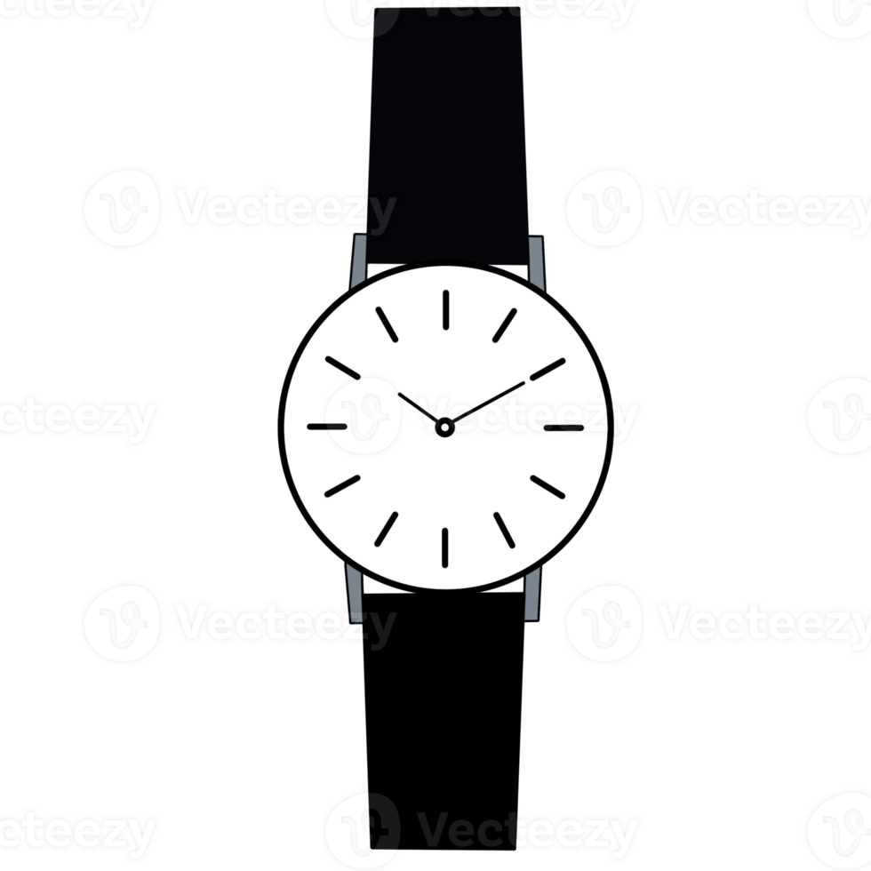 A black watch used for camping and hiking kit clipart png