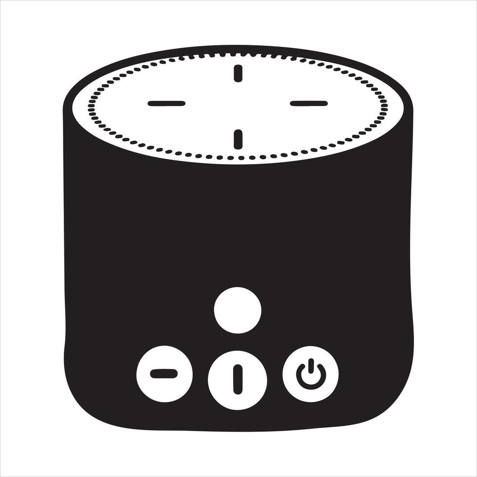 a black and white icon of a speaker vector