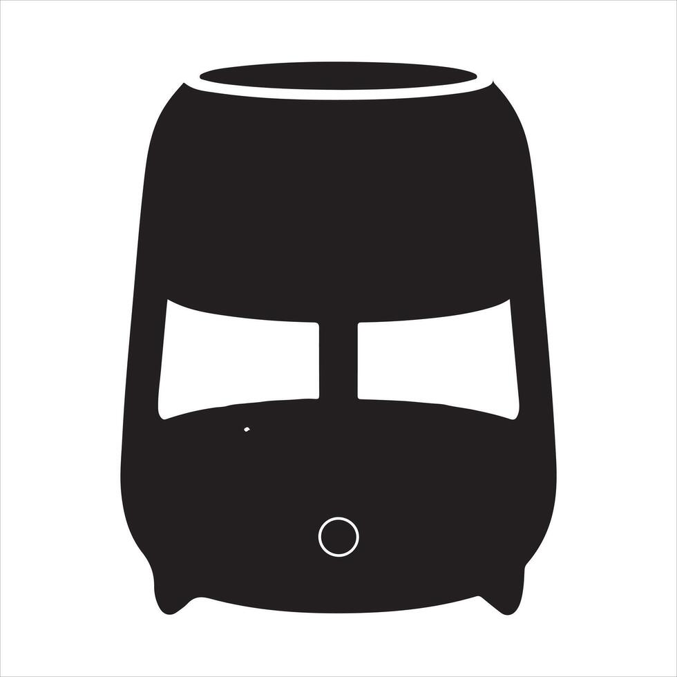 smart speaker black silhouette vector