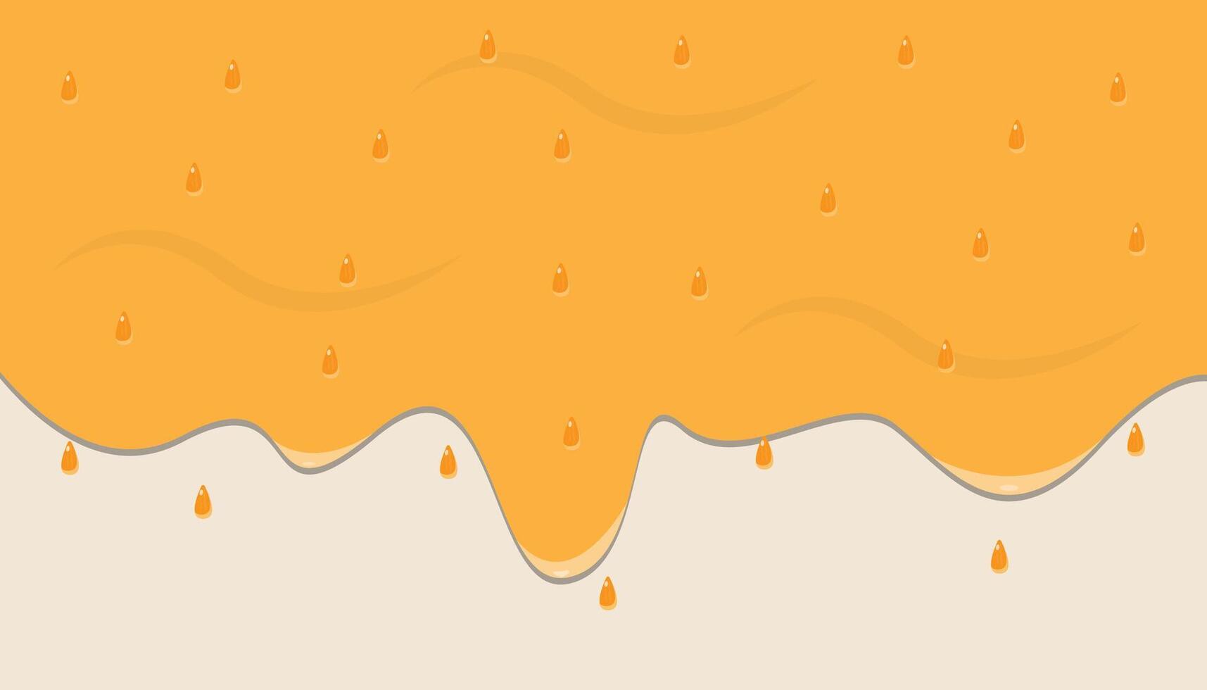 orange juice background with orange grains vector