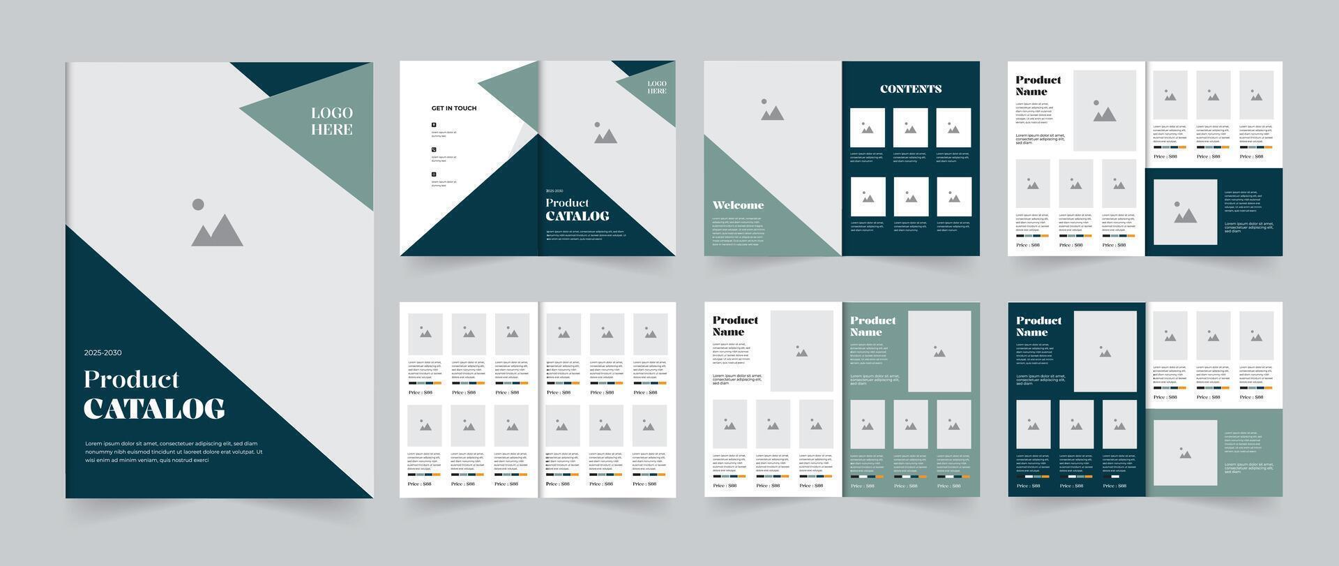 product catalog template or catalogue design layout for your multipurpose business vector