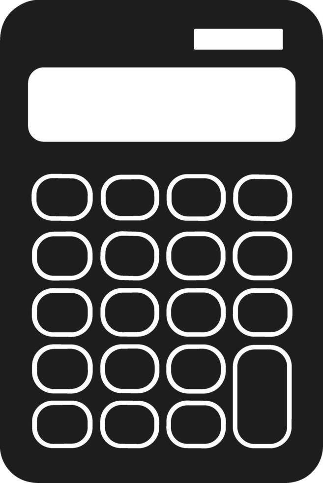 Silhouette Calculator for Back to School and Educational Designs vector