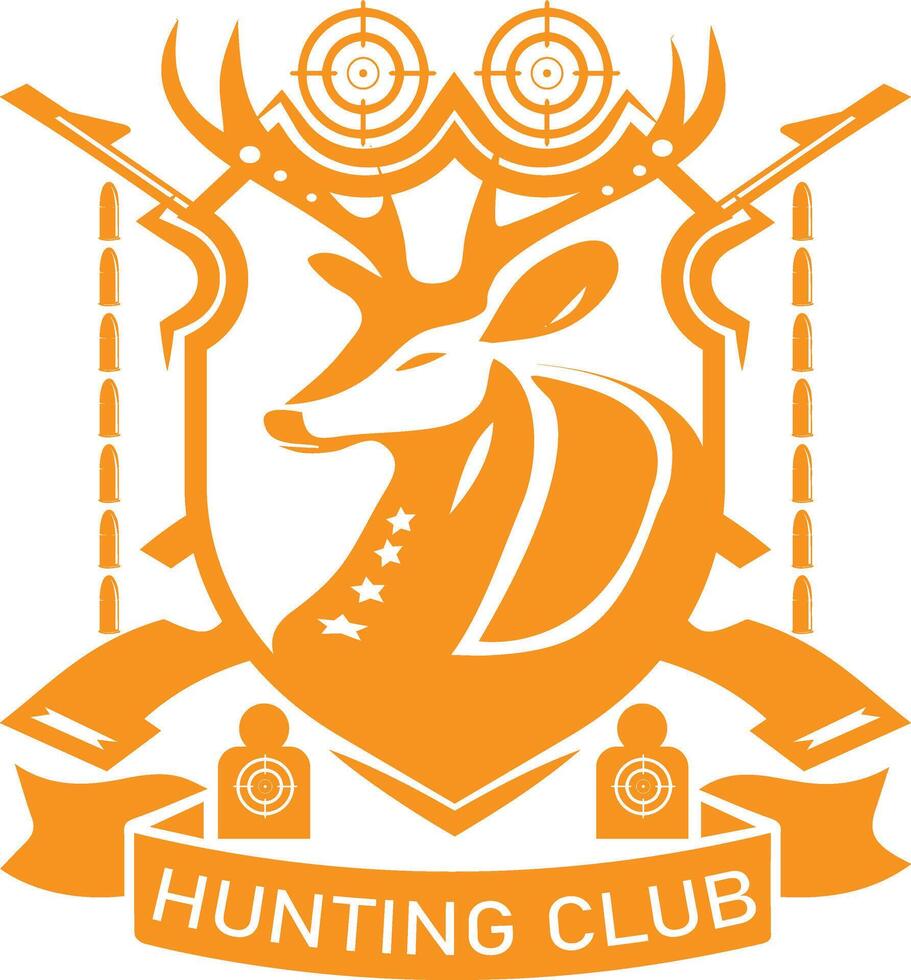 hunting club art vector
