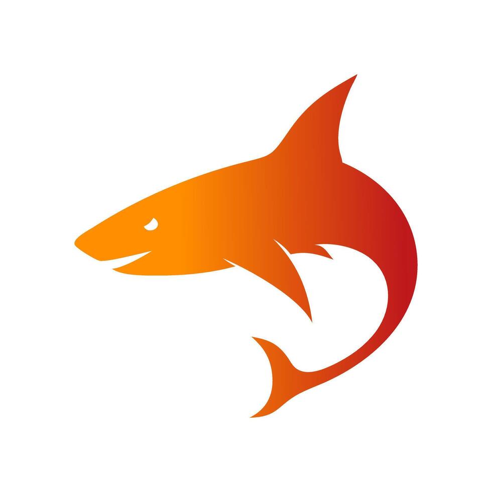 Ocean Fish logo design template vector