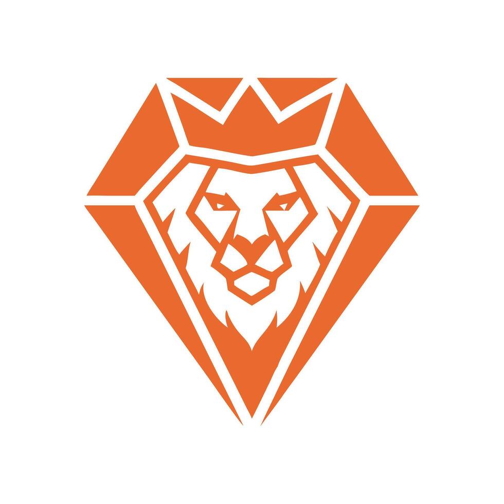 Lion animal logo design template icon vector