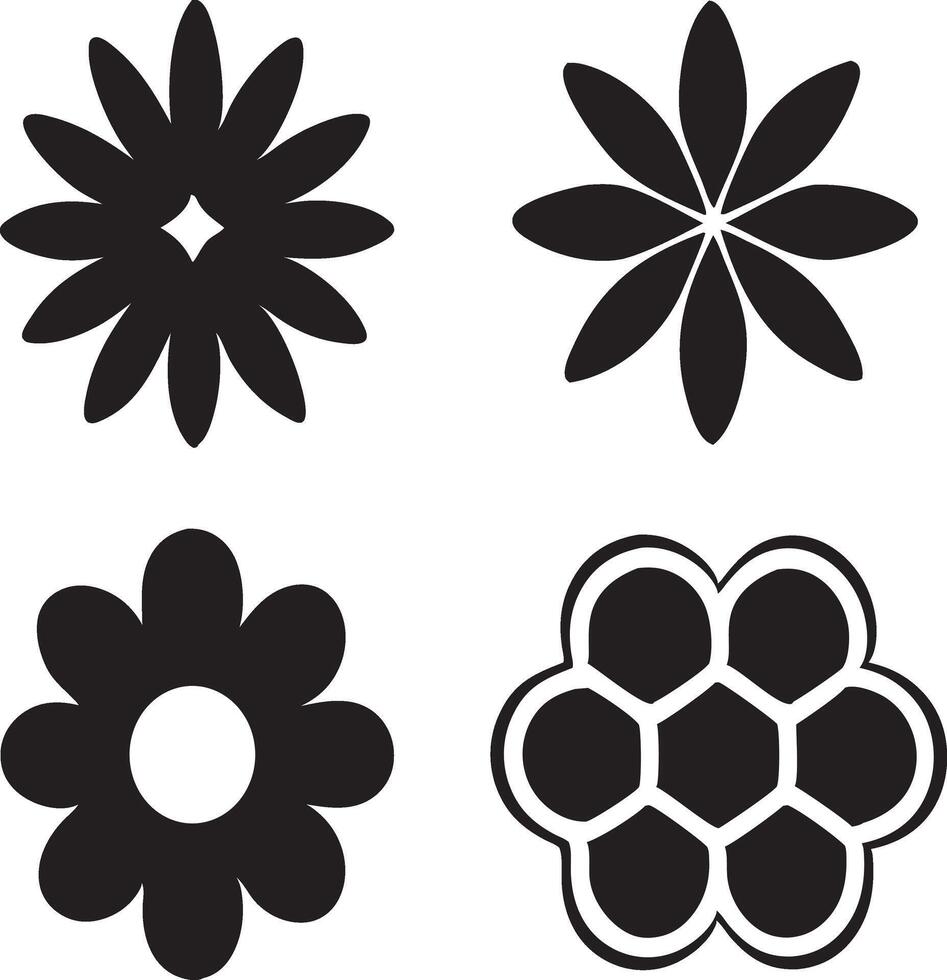 Flower illustration Set vector