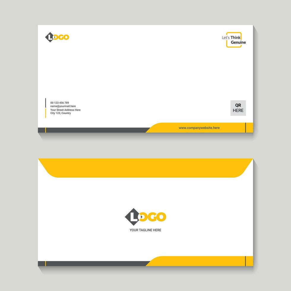 A Simple Corporate Envelope Design vector