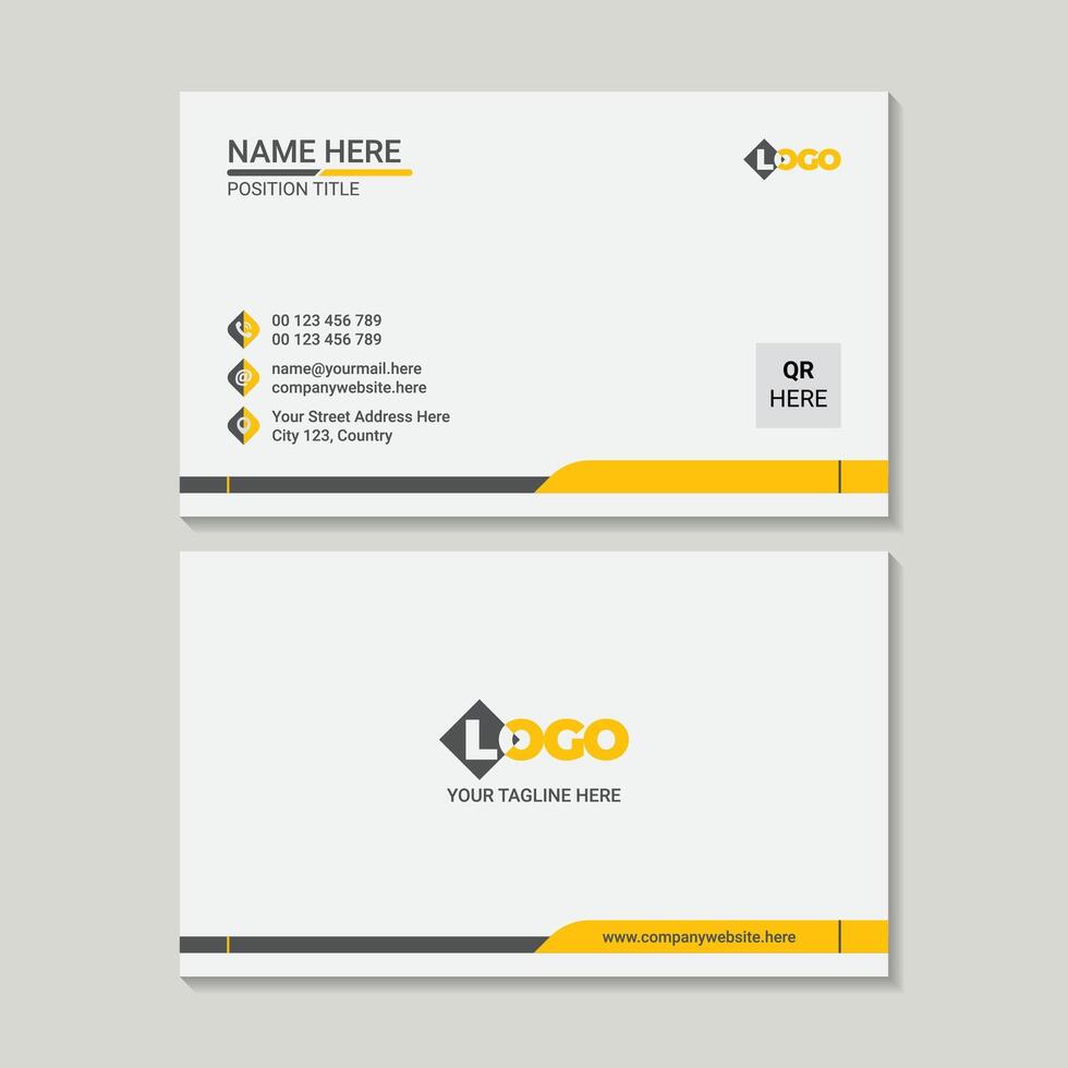 A Corporate A Corporate Business Card Design Template vector
