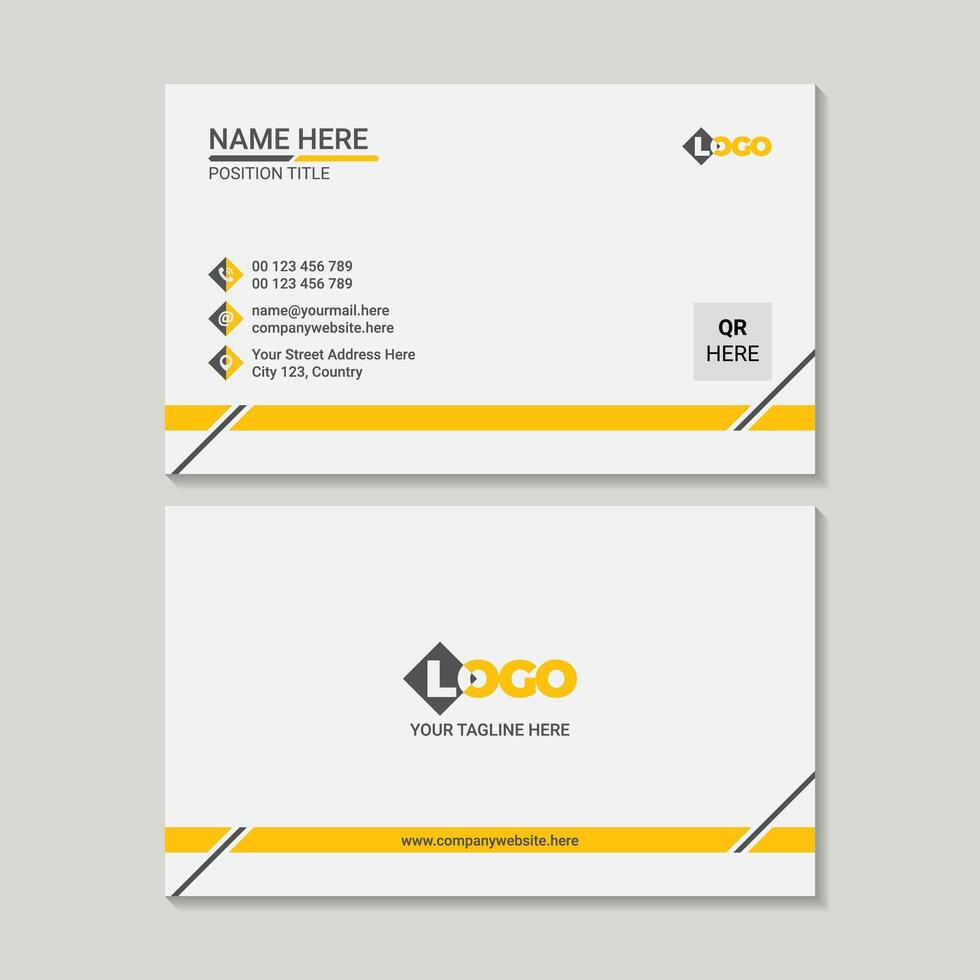 A Modern Business Card Design Template vector