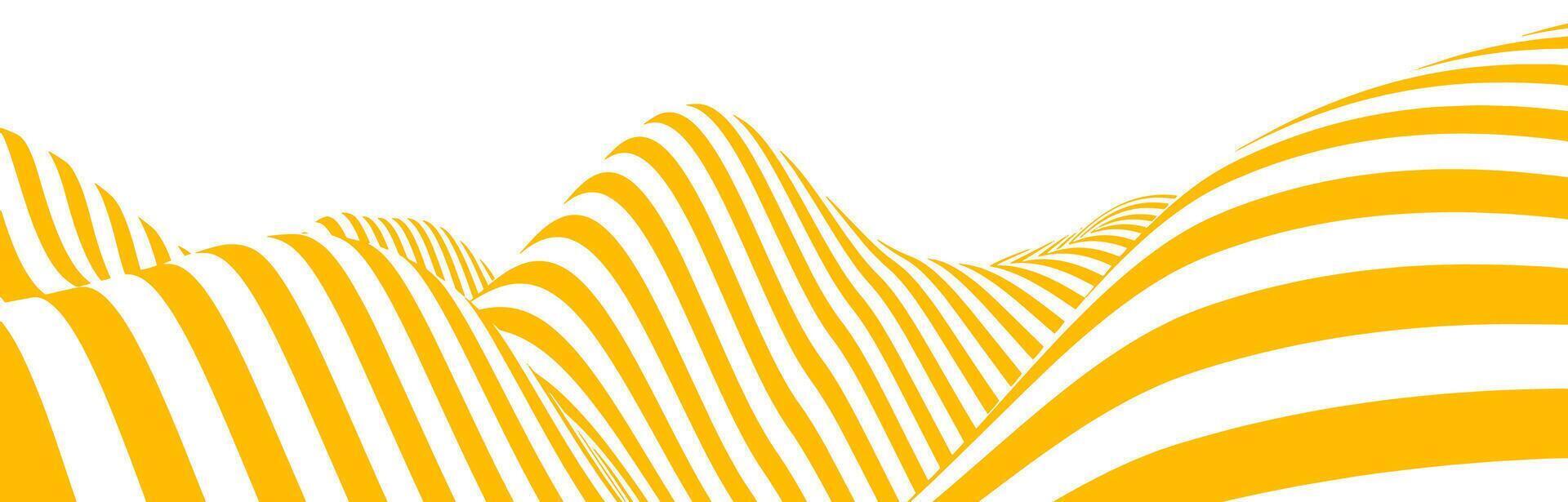 Pattern pasta background with ramen spaghetti line Italian noodle . Abstract wave texture in instant wavy yellow Japan restaurant style. Banner design with curly wave of round vermicelli. vector