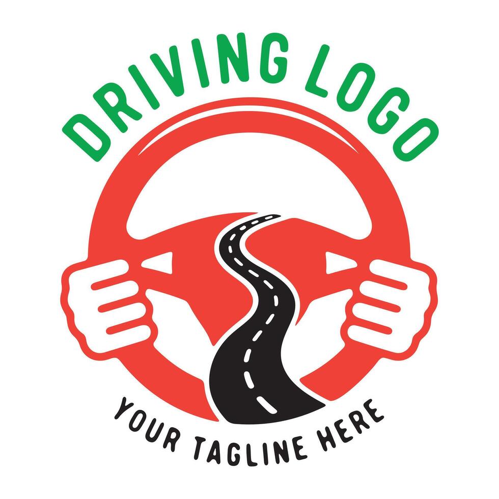 Professional driver logo design for transportation business vector