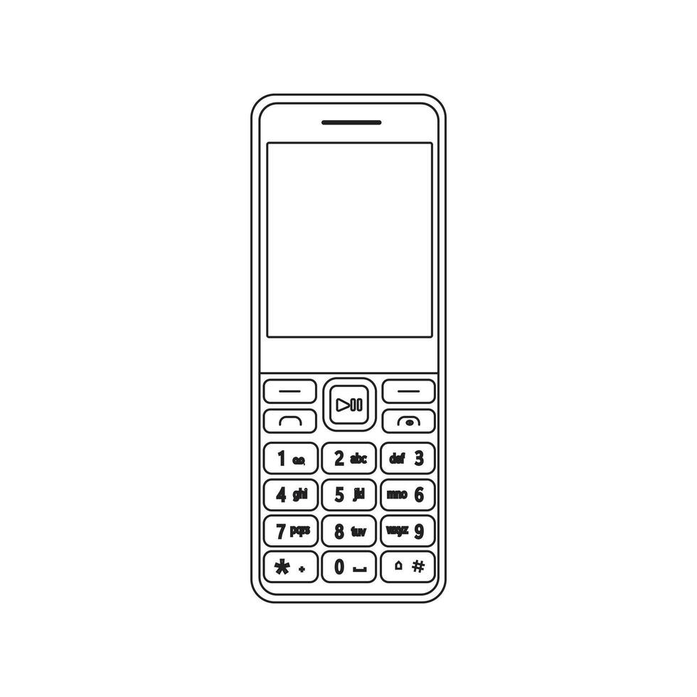 Button phone design icon illustration vector