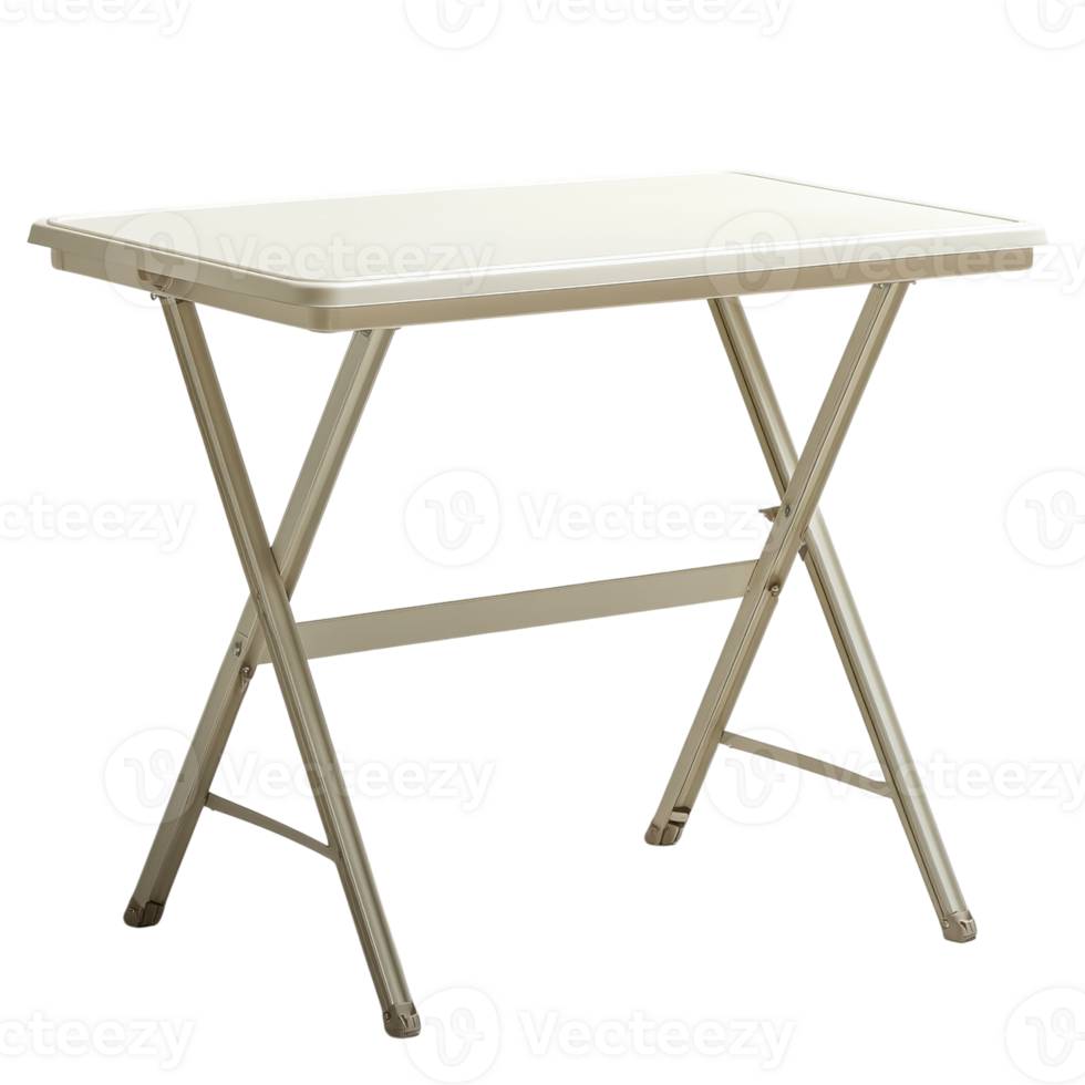 Folding table designed for outdoor activities and versatile use at home or in the garden during sunny days, Transparent Background png