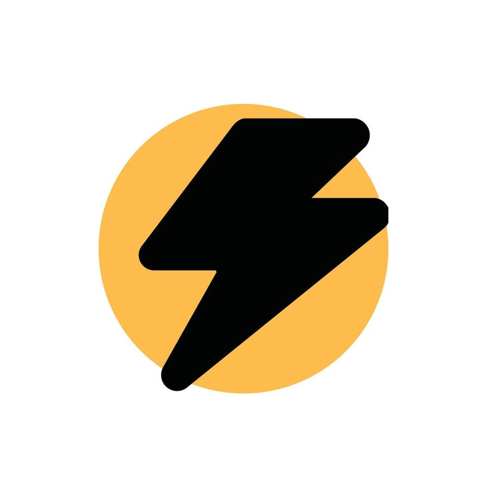 Lightning, electric power design . vector